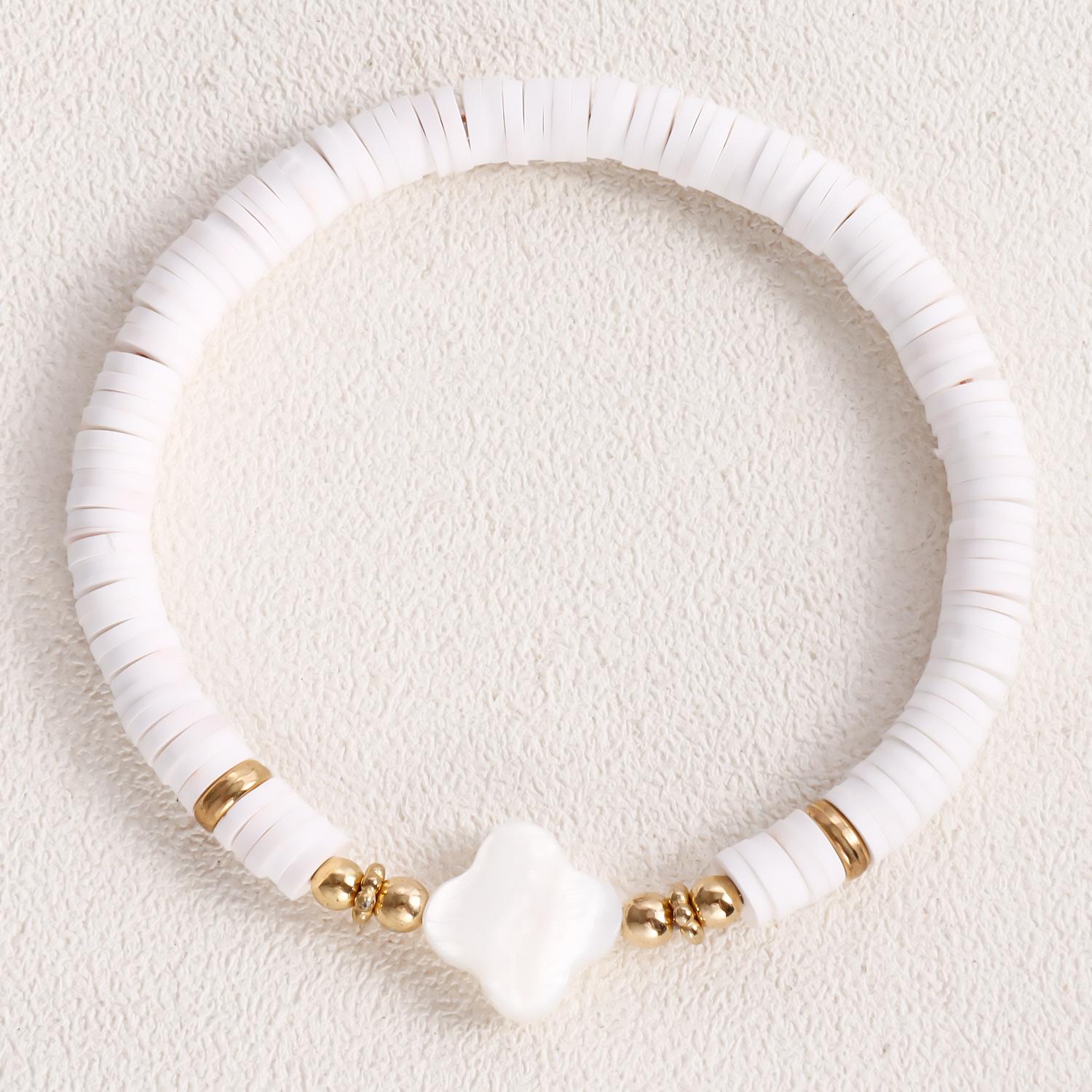 1111 Spring and Summer Beach Casual Color Soft Pottery Love Fritillary Bracelet
1111 Spring and Summer Beach Casual Color Soft Pottery Love Fritillary Bracelet