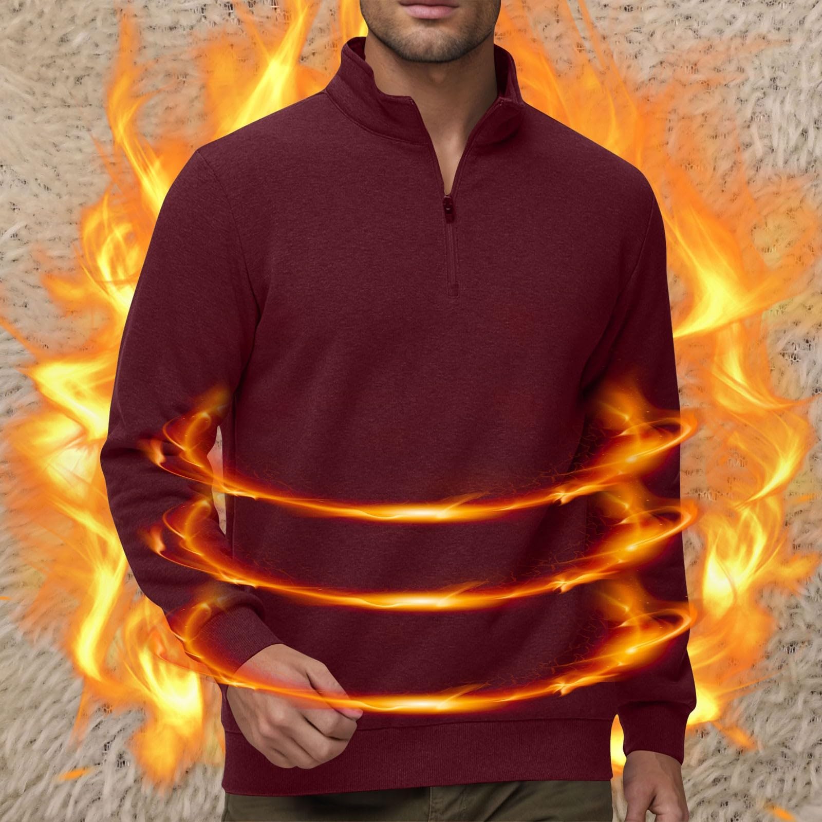 Мужской пуловер с подкладкой, с длинным рукавом, свободного кроя, повседневный топ для зимы, удобный M
Мужской пуловер с подкладкой, с длинным рукавом, свободного кроя, повседневный топ для зимы, удобный M