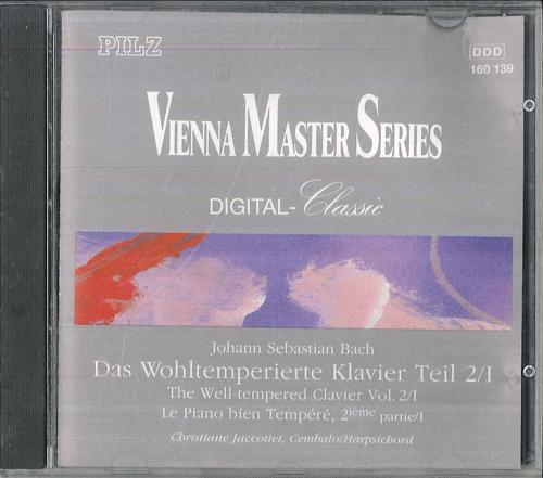CD JOHANN SEBASTIAN BACH - Well-Tempered Clavier Part II, Vol. CD160139 Pilz 1991 US Classical Used
CD JOHANN SEBASTIAN BACH - Well-Tempered Clavier Part II, Vol. CD160139 Pilz 1991 US Classical Used