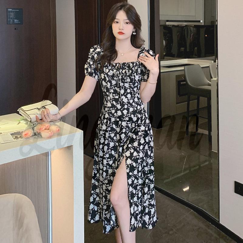Women s 2026 Black Floral Slim-Fit Square Neck Slit Long Dress L квітковий
Women s 2026 Black Floral Slim-Fit Square Neck Slit Long Dress L квітковий