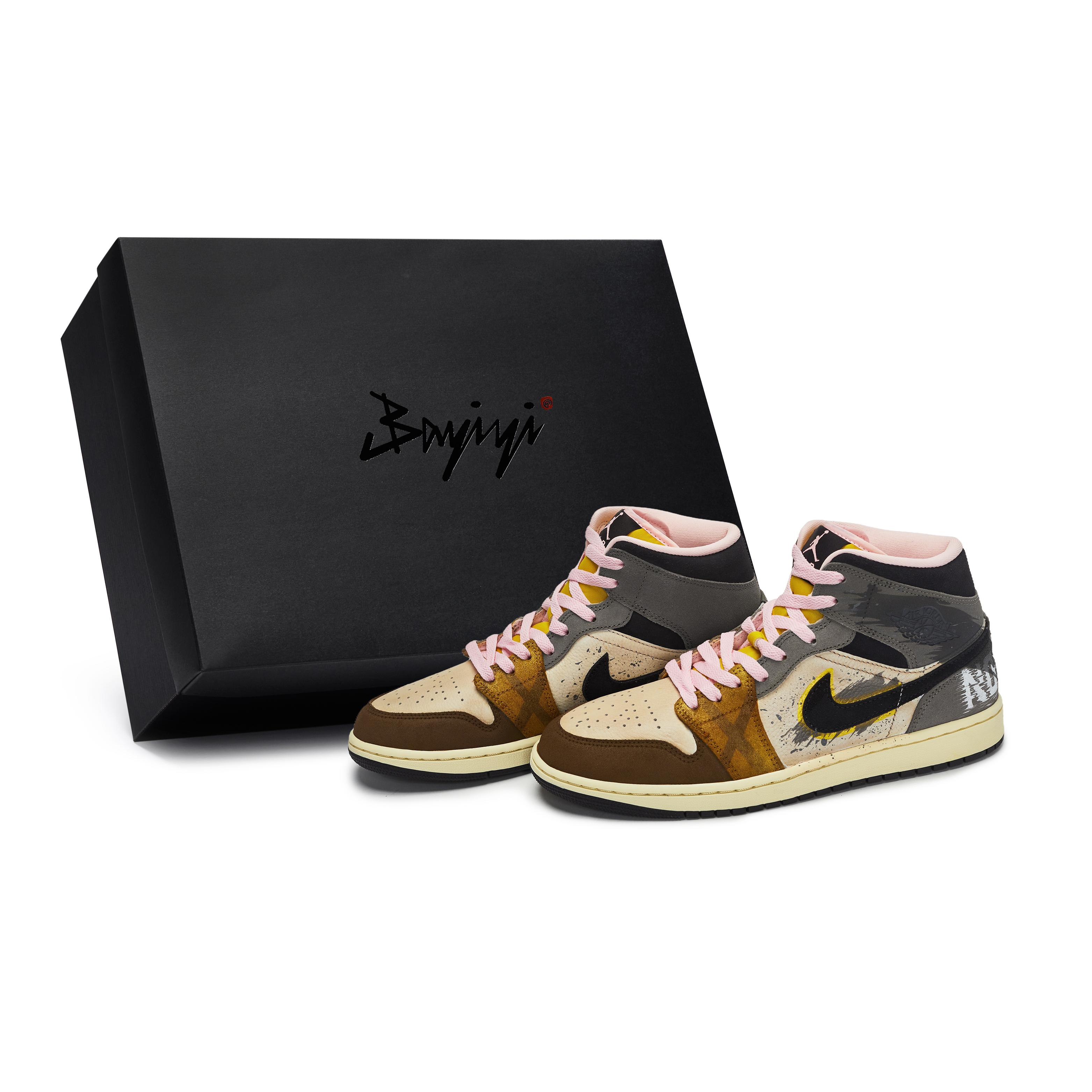 Jordan Air Jordan 1 Vintage Basketball Shoes Unisex Mid Top Black/Gray/Pink/Brown HQ2011-100(Team80-SBOX) 43
Jordan Air Jordan 1 Vintage Basketball Shoes Unisex Mid Top Black/Gray/Pink/Brown HQ2011-100(Team80-SBOX) 43