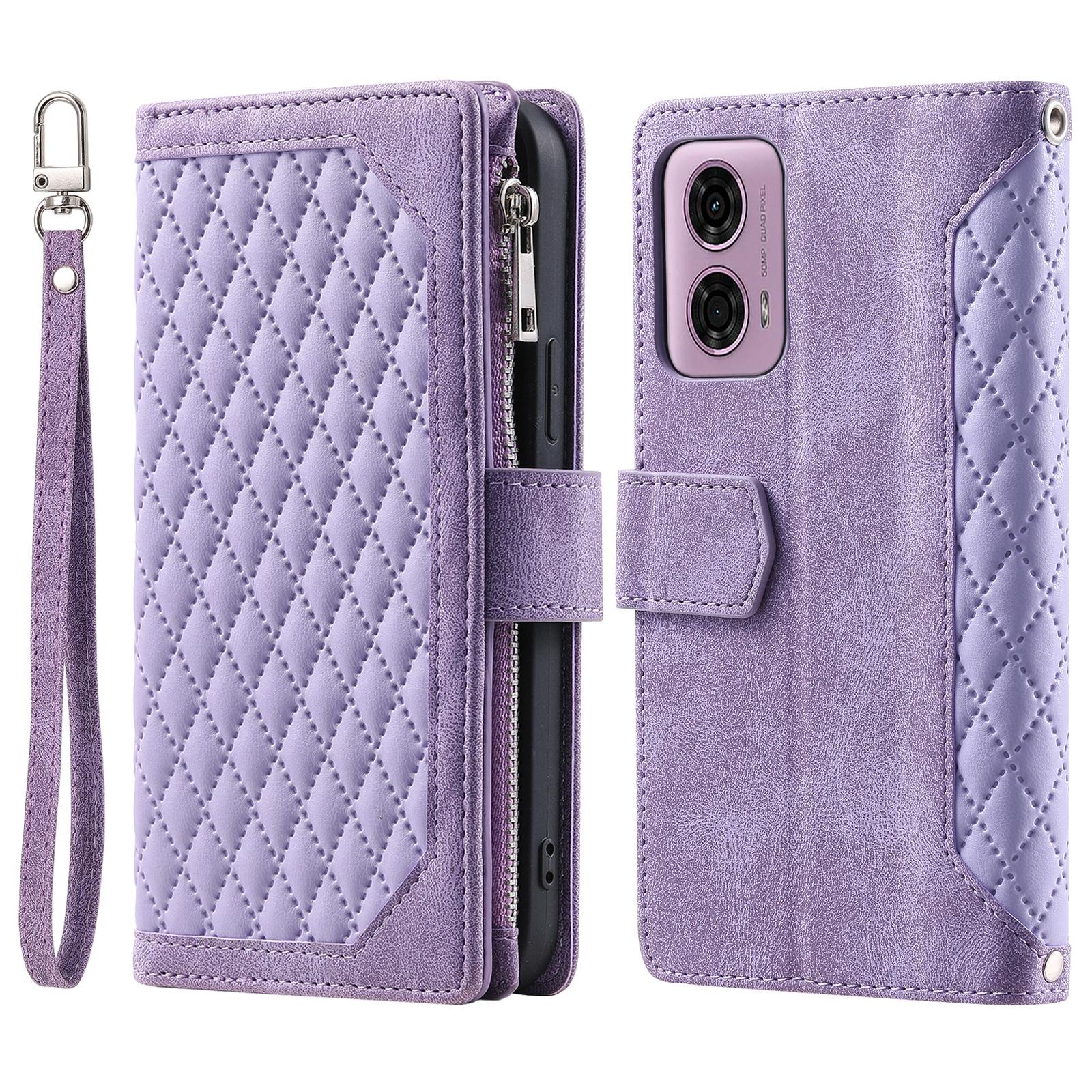 For Motorola Moto E14 4G/G04 4G/G04s 4G/G24 4G Case PU Leather Card Holder Zipper Pocket Phone Cover Purple
For Motorola Moto E14 4G/G04 4G/G04s 4G/G24 4G Case PU Leather Card Holder Zipper Pocket Phone Cover Purple