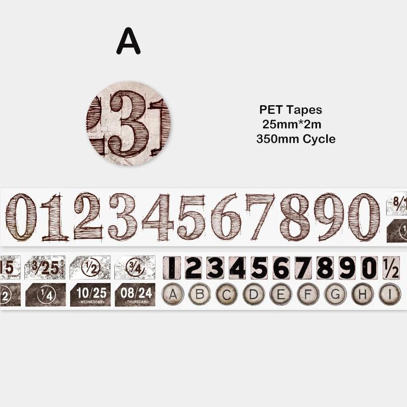 Journamm 25mm*2m Ins PET Tapes DIY Scrapbooking Materials Collage Junk Journal Creative Stationery Numbers Letters Decor Tapes
Journamm 25mm*2m Ins PET Tapes DIY Scrapbooking Materials Collage Junk Journal Creative Stationery Numbers Letters Decor Tapes