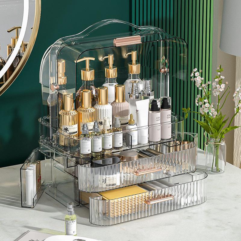 Large Capacity Desktop Dustproof Drawer Organizer for Skincare & Cosmetics прозорий/зелений
Large Capacity Desktop Dustproof Drawer Organizer for Skincare & Cosmetics прозорий/зелений