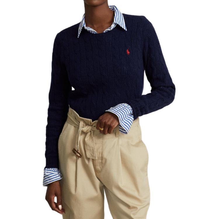 Polo Ralph Lauren однотонный свитер с круглым вырезом и длинными рукавами из шерсти женский свитер синий 211875831-007 XS
Polo Ralph Lauren однотонный свитер с круглым вырезом и длинными рукавами из шерсти женский свитер синий 211875831-007 XS