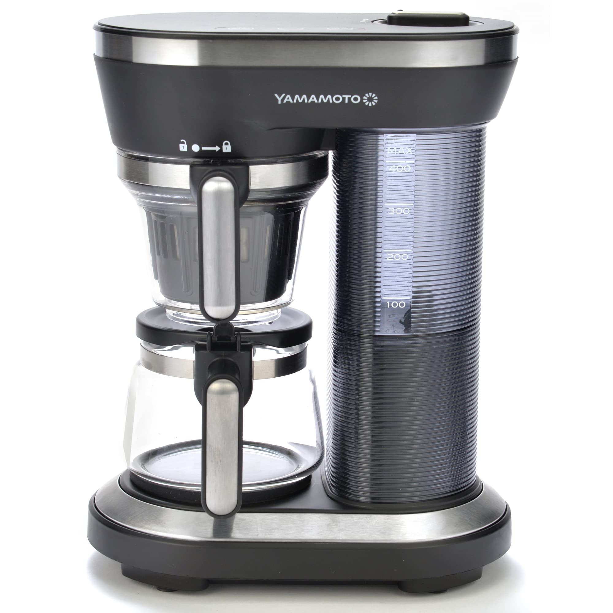 Yamamoto Electric Fully Automatic Coffee Maker Drip Type with Mill 450ml For Cups Stainless Filter 95 Degree High Temperature Extraction YS0005BK чорний
Yamamoto Electric Fully Automatic Coffee Maker Drip Type with Mill 450ml For Cups Stainless Filter 95 Degree High Temperature Extraction YS0005BK чорний