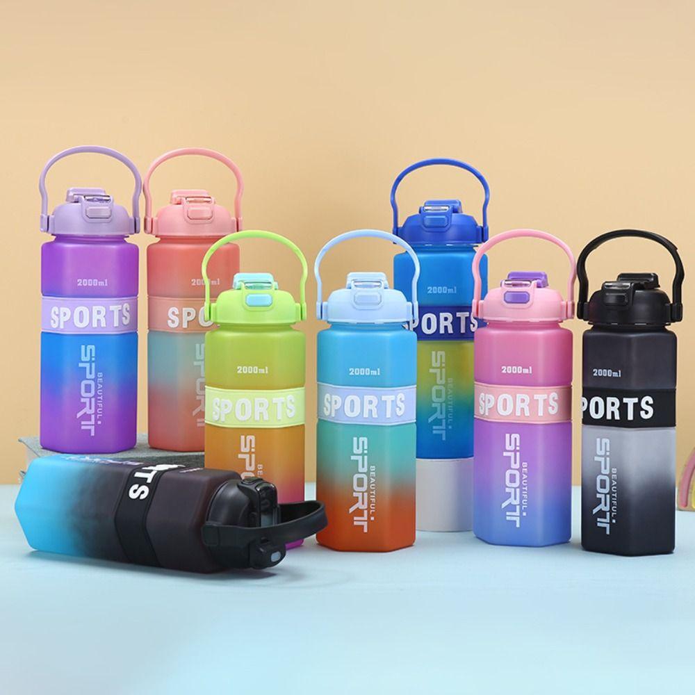 Three Piece Set Sports Water Bottle Set Large Capacity Fitness Sports Kettle School Color 8
Three Piece Set Sports Water Bottle Set Large Capacity Fitness Sports Kettle School Color 8