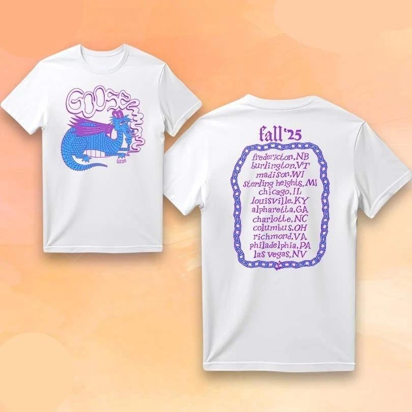 Goose Fall Tour 2025 T-Shirt 2 Sides Unisesx Fullsize S-5Xl Unisex T-Shirt XXL
Goose Fall Tour 2025 T-Shirt 2 Sides Unisesx Fullsize S-5Xl Unisex T-Shirt XXL