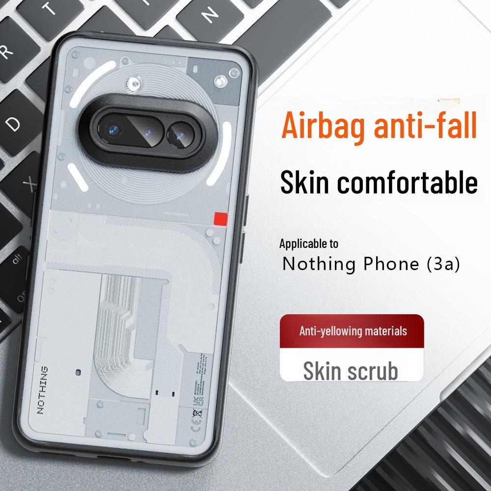Nothing Phone 3A Pro Protective Skin-Feel Case: Two-in-One Anti-Fall Cover Phone 3A матовий чорний колір
Nothing Phone 3A Pro Protective Skin-Feel Case: Two-in-One Anti-Fall Cover Phone 3A матовий чорний колір