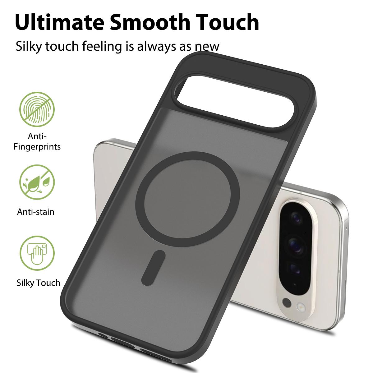 For Google Pixel 9 Pro XL Case Compatible with MagSafe TPU Frame Acrylic Back Phone Cover Skin Touch Pink
For Google Pixel 9 Pro XL Case Compatible with MagSafe TPU Frame Acrylic Back Phone Cover Skin Touch Pink