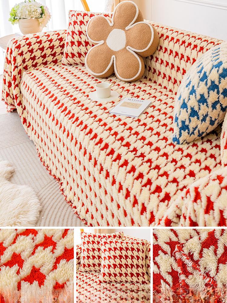 Новый зимний бархатный чехол для дивана с изображением ягненка, ткань, диванное полотенце с узором «гусиные лапки», полное покрытие, легкая роскошная спинка, чехол для дивана 180*130cm
Новый зимний бархатный чехол для дивана с изображением ягненка, ткань, диванное полотенце с узором «гусиные лапки», полное покрытие, легкая роскошная спинка, чехол для дивана 180*130cm