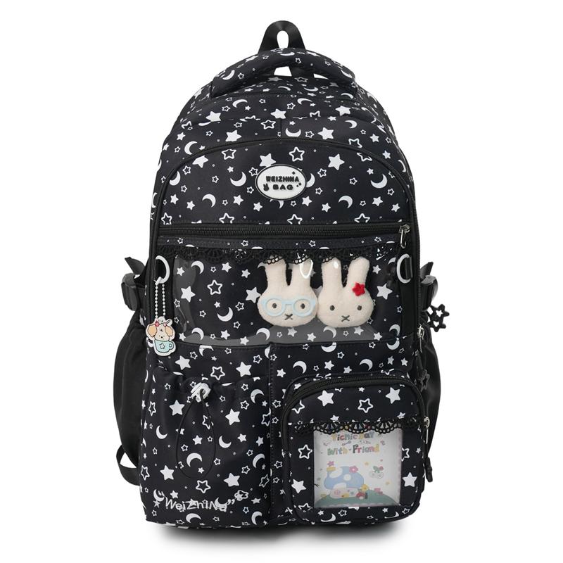 Star Moon Print Women s Backpack for Grade 3-6 for Primary and Middle School Students чорний
Star Moon Print Women s Backpack for Grade 3-6 for Primary and Middle School Students чорний