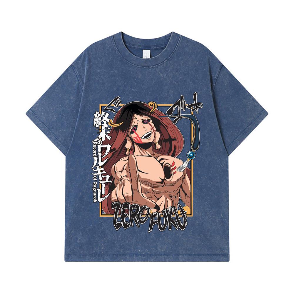 275 GSM Washed T-shirts 100% Cotton Record of Ragnarok V9 Zerofuku Print Unisex Heavy Cotton T Shirt 2XL королівський синій колір
275 GSM Washed T-shirts 100% Cotton Record of Ragnarok V9 Zerofuku Print Unisex Heavy Cotton T Shirt 2XL королівський синій колір