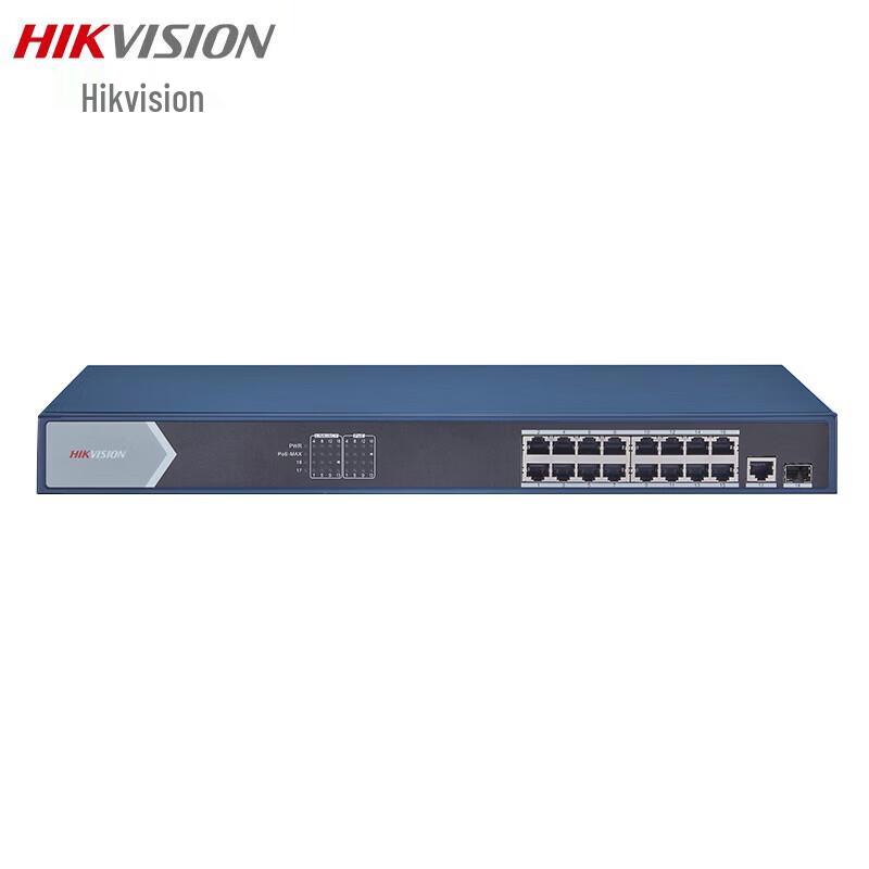 Hikvision 18-Port Full Gigabit PoE Switch CN plug (adapter included)
Hikvision 18-Port Full Gigabit PoE Switch CN plug (adapter included)