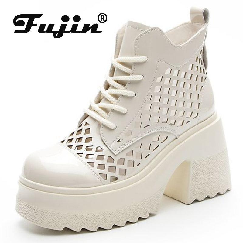 Fujin/лодочки на лакированной танкетке 10 см, элитные брендовые туфли из натуральной кожи, летние модные ботильоны до середины икры, женские туфли на танкетке
Fujin/лодочки на лакированной танкетке 10 см, элитные брендовые туфли из натуральной кожи, летние модные ботильоны до середины икры, женские туфли на танкетке