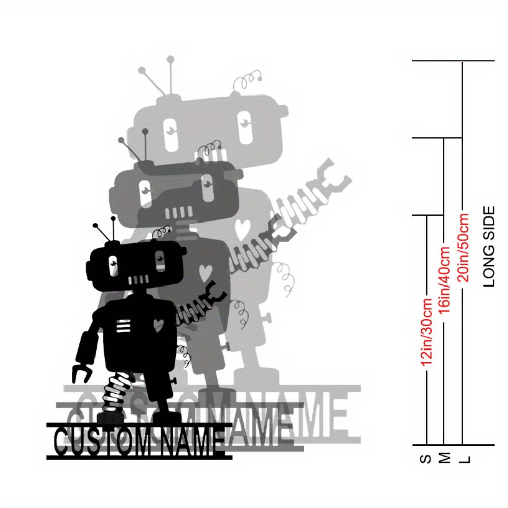 Personalized Robot Metal Wall Art Contemporary Home Decor Gift 30cm
Personalized Robot Metal Wall Art Contemporary Home Decor Gift 30cm