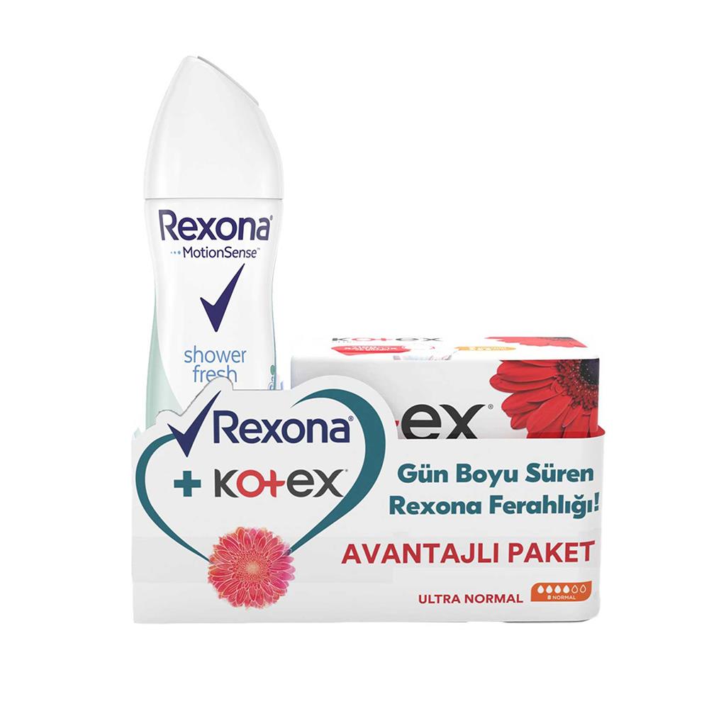 Дезодорант-спрей Rexona Shower Fresh 150 мл + Kotex Ultra Winged Normal Набор из 8 шт.
Дезодорант-спрей Rexona Shower Fresh 150 мл + Kotex Ultra Winged Normal Набор из 8 шт.