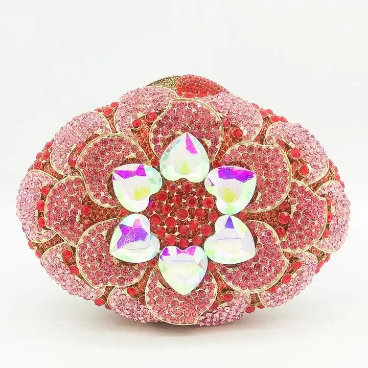 Boutique De FGG (in stock) Fuchsia Pink Women Crystal Clutch Purse Flower Rhinestone Evening Minaudiere Bag Bridal Party Handbag Mini Clutch
Boutique De FGG (in stock) Fuchsia Pink Women Crystal Clutch Purse Flower Rhinestone Evening Minaudiere Bag Bridal Party Handbag Mini Clutch