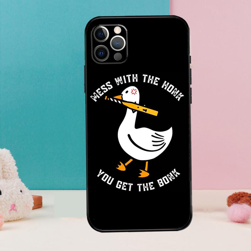 Duck Goose Honk Bonk Funny Meme Phone Case For iPhone 17 Air 16 14 13 12 11 15 Pro Max 12 13 mini 15 16 Plus 16e Cover Coque iPhone 17Pro MAX
Duck Goose Honk Bonk Funny Meme Phone Case For iPhone 17 Air 16 14 13 12 11 15 Pro Max 12 13 mini 15 16 Plus 16e Cover Coque iPhone 17Pro MAX