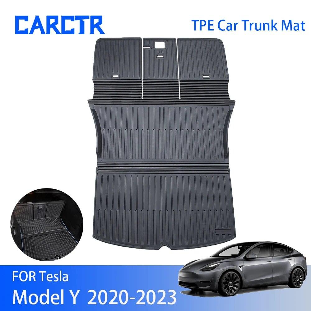 Коврик в багажник автомобиля CARCTR для Tesla Model Y 2020-2023, чехол на сиденье TPE, защита для задних сидений, противоударные коврики, 5-местные аксессуары
Коврик в багажник автомобиля CARCTR для Tesla Model Y 2020-2023, чехол на сиденье TPE, защита для задних сидений, противоударные коврики, 5-местные аксессуары