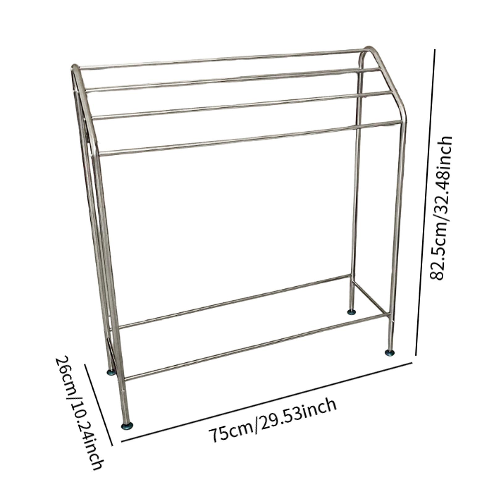 Floor Standing Towel Rack 4 Tier for Blanket Next to Tub or Shower Towel Bar Stand Pool Towel Racks Outdoor
Floor Standing Towel Rack 4 Tier for Blanket Next to Tub or Shower Towel Bar Stand Pool Towel Racks Outdoor