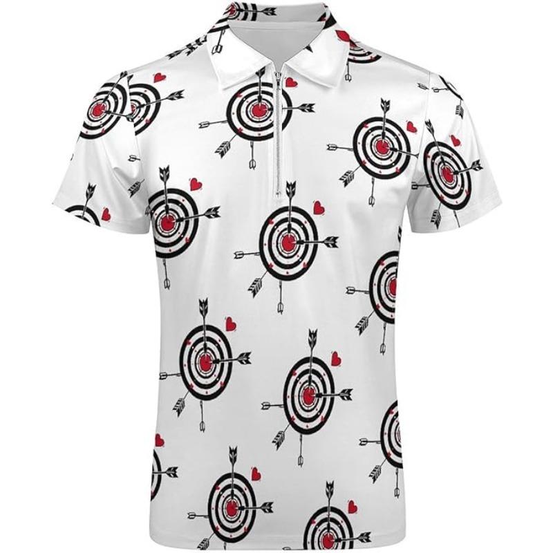 Men s Short Sleeve Zippered Polo Shirt with Target Pattern Design for Breathable and Stylish Summer Casual Wear 5XL білий
Men s Short Sleeve Zippered Polo Shirt with Target Pattern Design for Breathable and Stylish Summer Casual Wear 5XL білий