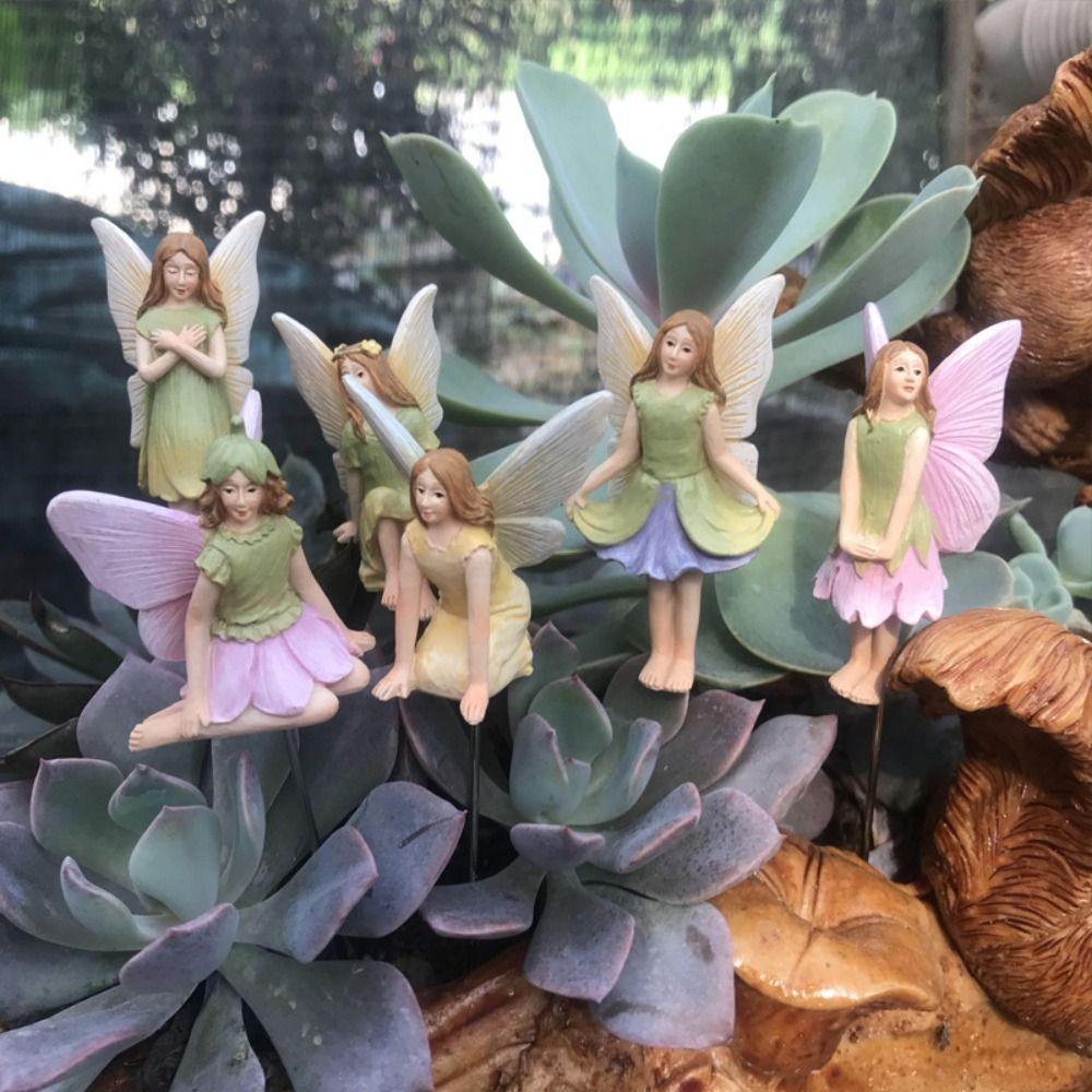 6pcs Cute Flower Fairy Plugin Set Mini Garden Sculptures Miniature Figurines Flower Pot and Sand 6 Pcs
6pcs Cute Flower Fairy Plugin Set Mini Garden Sculptures Miniature Figurines Flower Pot and Sand 6 Pcs