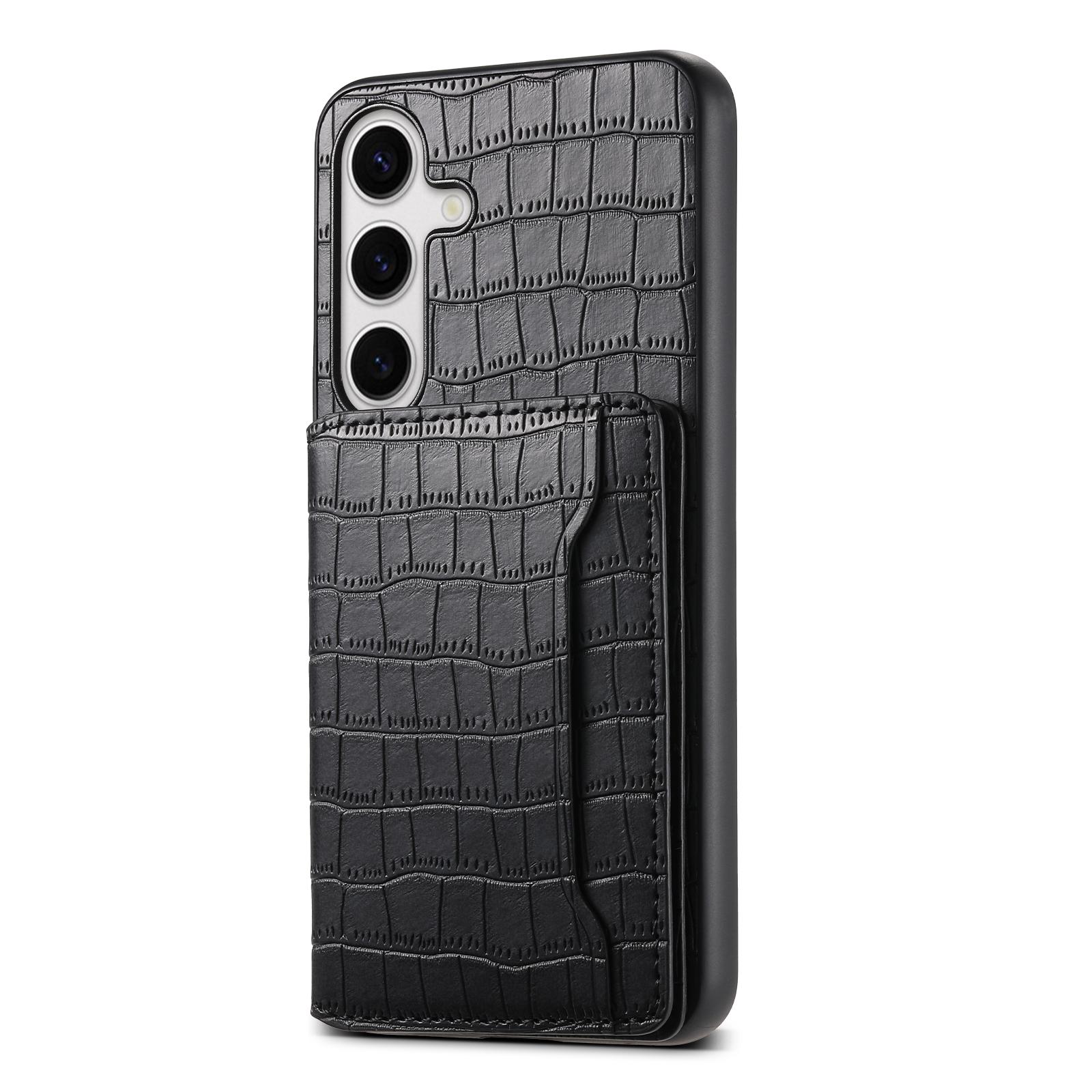 For Samsung Galaxy S24 Card Holder Case Leather+PC+TPU Phone Cover Crocodile Texture B
For Samsung Galaxy S24 Card Holder Case Leather+PC+TPU Phone Cover Crocodile Texture B