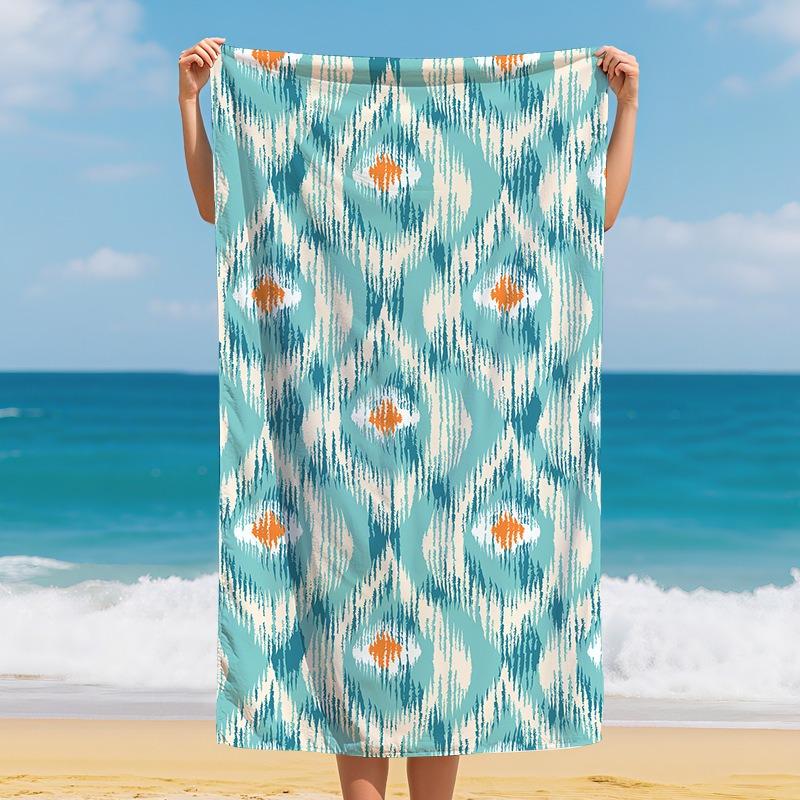 Summer Geometric Beach Towel Ethnic Stripe Print Soft Absorbent Quick Dry Towel for Beach Swimming Pool Travel Daily Bath Use W30*H60(CM)
Summer Geometric Beach Towel Ethnic Stripe Print Soft Absorbent Quick Dry Towel for Beach Swimming Pool Travel Daily Bath Use W30*H60(CM)