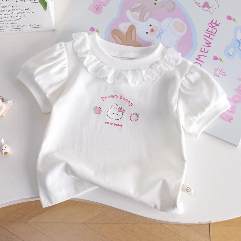 Children s Summer T-shirt Girls Cartoon Rabbit Bubble Sleeve Short Sleeve Top Baby Girls Lace Top Half Sleeve Bottom Shirt Princess 90 белый
Children s Summer T-shirt Girls Cartoon Rabbit Bubble Sleeve Short Sleeve Top Baby Girls Lace Top Half Sleeve Bottom Shirt Princess 90 белый