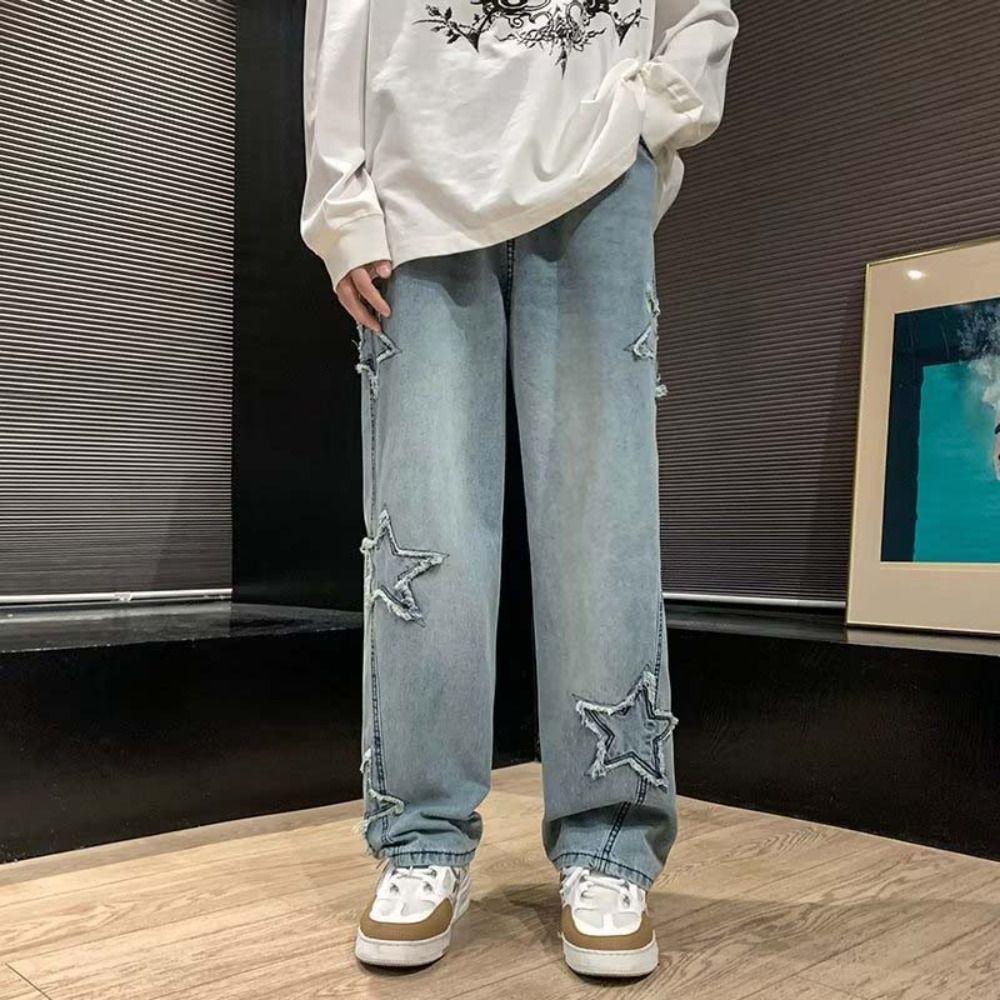 Wide Leg Stars Towel Jeans Pants Loose Men s Denim Jeans Fashion Y2K Straight Trousers Men
Wide Leg Stars Towel Jeans Pants Loose Men s Denim Jeans Fashion Y2K Straight Trousers Men