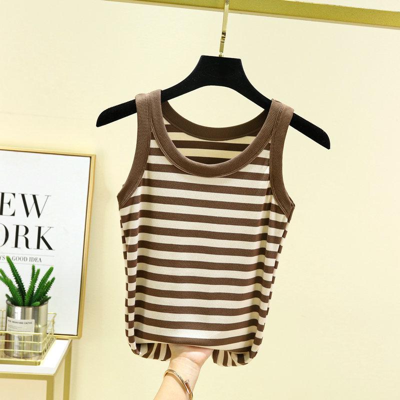 Женский полосатый черно-белый модальный хлопковый топ-майка - Топ без рукавов для весны/лета 2024. M
Женский полосатый черно-белый модальный хлопковый топ-майка - Топ без рукавов для весны/лета 2024. M