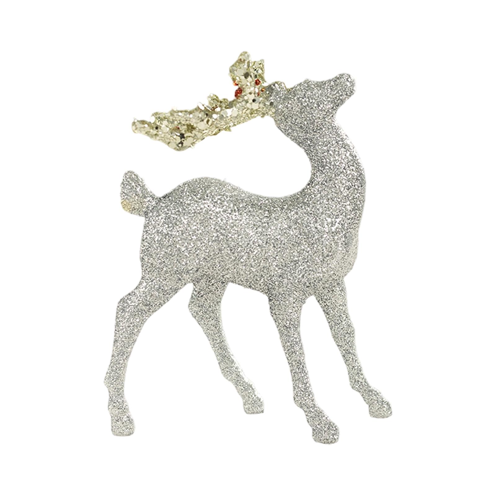 Glitter Flocked Deer Figurine, Christmas Tree Decoration, Photo Prop. One Size
Glitter Flocked Deer Figurine, Christmas Tree Decoration, Photo Prop. One Size