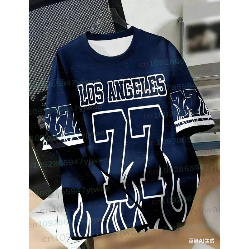 Los Angeles 77 Football Jersey Men s Summer Casual Breathable Round Neck Tee Flame Color 3D Print Streetwear Unisex Beach Tshirt 6XL
Los Angeles 77 Football Jersey Men s Summer Casual Breathable Round Neck Tee Flame Color 3D Print Streetwear Unisex Beach Tshirt 6XL