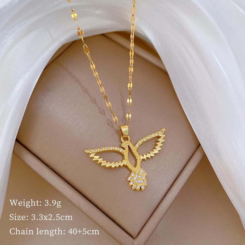 Empty Owl Light Luxury Temperament Gorgeous Full Diamond Necklace Female Versatile Collarbone Chain Titanium Steel Chain
Empty Owl Light Luxury Temperament Gorgeous Full Diamond Necklace Female Versatile Collarbone Chain Titanium Steel Chain