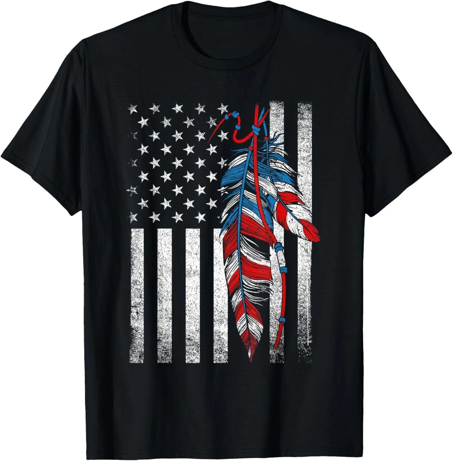 American Flag - Native Feather Pride Month Indigenous Gift Unisex T-Shirt XL
American Flag - Native Feather Pride Month Indigenous Gift Unisex T-Shirt XL