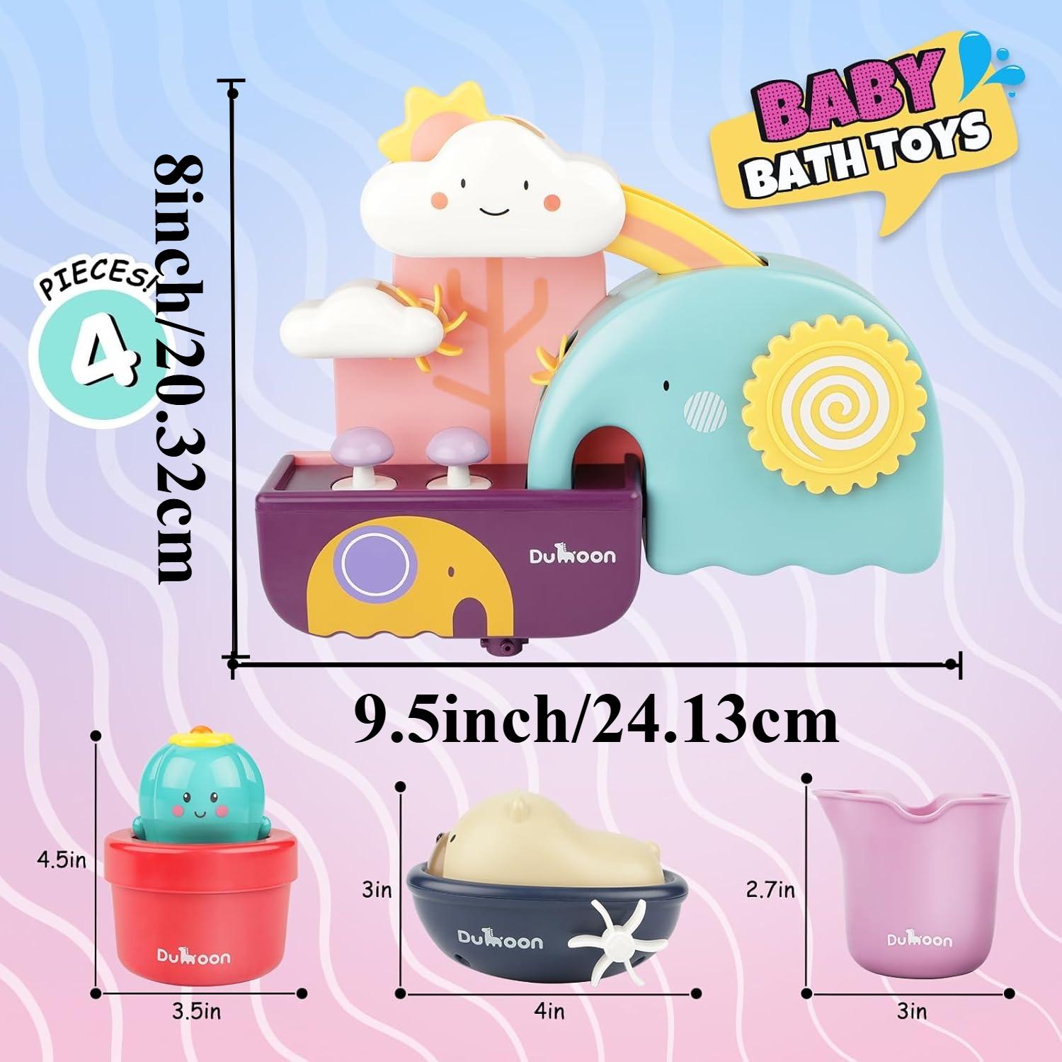 Toys Bath For Toddlers With Suction Cup Interactive Waterfall Elephant Bathtub Toy Water Toy For Shower Gift For Boys Girls
Toys Bath For Toddlers With Suction Cup Interactive Waterfall Elephant Bathtub Toy Water Toy For Shower Gift For Boys Girls