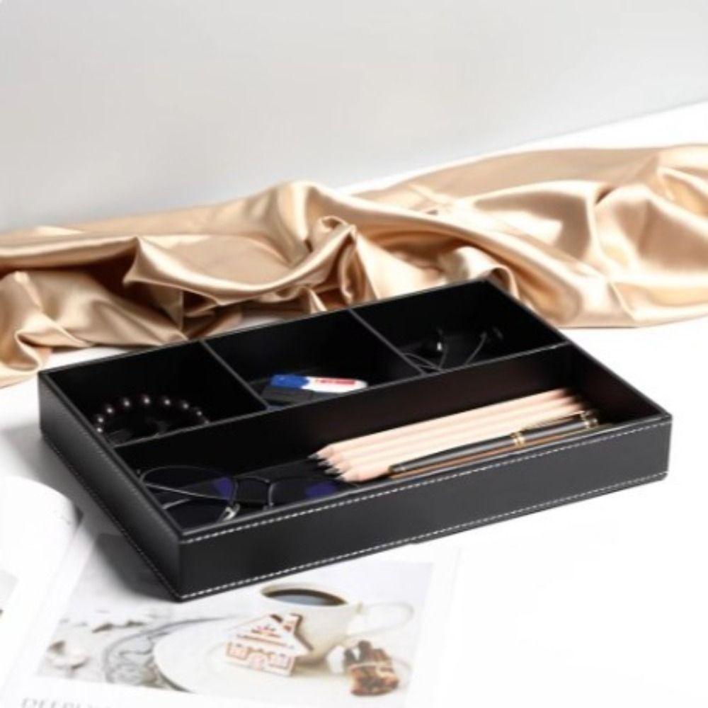 Pu Leather Tabletop Storage Tray Multi-Functional Jewelry Box Desk Drawer Organizer Stationery чорний
Pu Leather Tabletop Storage Tray Multi-Functional Jewelry Box Desk Drawer Organizer Stationery чорний