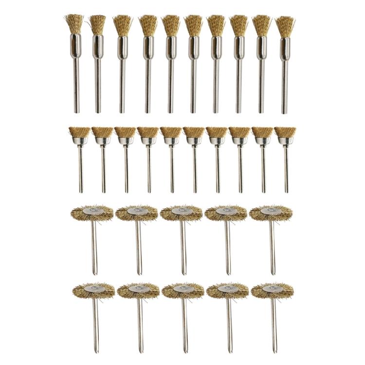 30Pcs Wire Brushes Set Brass Wire Wheels Pen Brushes Kit Hand Drill Cleaner 1
30Pcs Wire Brushes Set Brass Wire Wheels Pen Brushes Kit Hand Drill Cleaner 1