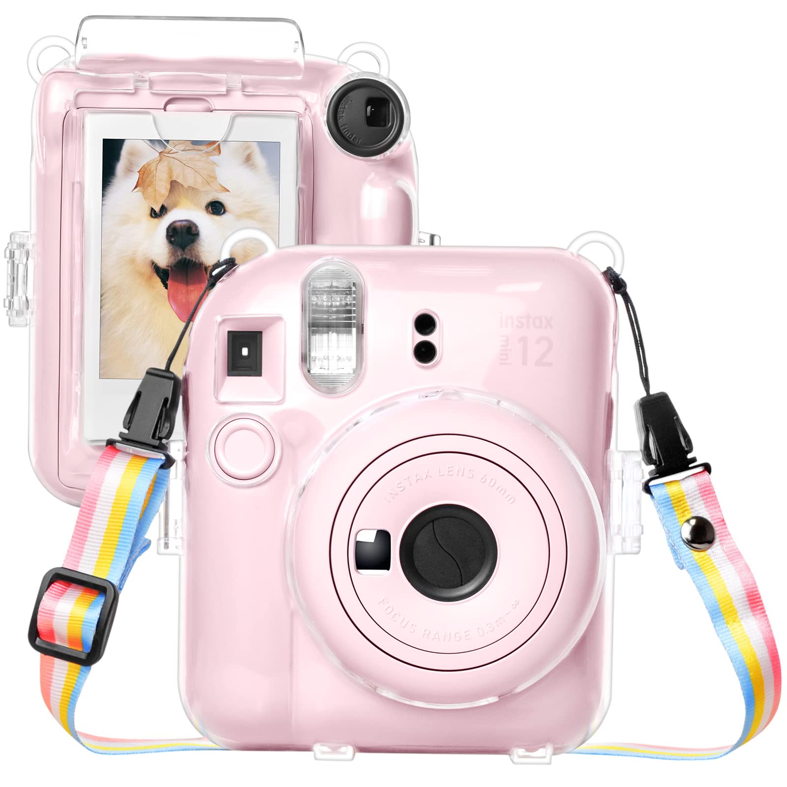 kinokoo instax mini 12 Fujifilm Instax INSTAX mini 12 футляр прозорий з кишенею для зберігання плівки instax і футляром для плечового ременя,
kinokoo instax mini 12 Fujifilm Instax INSTAX mini 12 футляр прозорий з кишенею для зберігання плівки instax і футляром для плечового ременя,