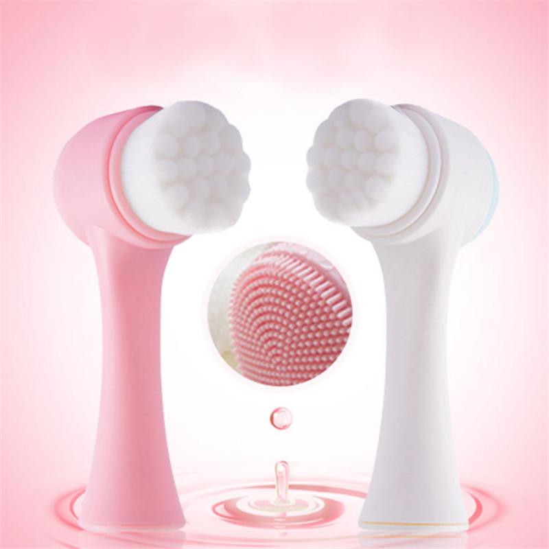 Double-Sided Facial Cleansing Brush with Soft Bristles and Silicone Massage for Gentle Skin Care and Pore Cleansing рожевий/білий
Double-Sided Facial Cleansing Brush with Soft Bristles and Silicone Massage for Gentle Skin Care and Pore Cleansing рожевий/білий