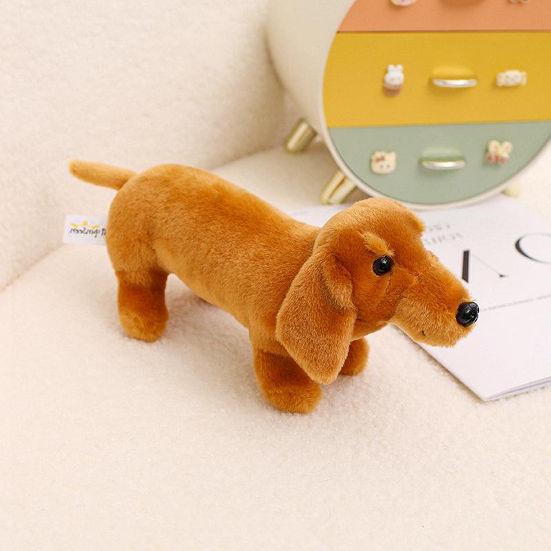 New Doll Sausage Dog Doll Plush Toy Puppy Dog Doll 25cm(0.14kg) світло-коричневого кольору
New Doll Sausage Dog Doll Plush Toy Puppy Dog Doll 25cm(0.14kg) світло-коричневого кольору
