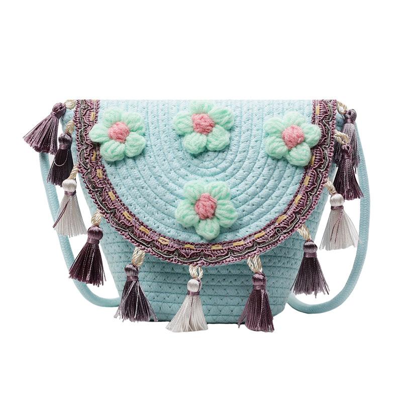 New rope woven flower fringed bag shoulder bag small bag seaside vacation bag beach bag messenger bag one size fits all синий
New rope woven flower fringed bag shoulder bag small bag seaside vacation bag beach bag messenger bag one size fits all синий