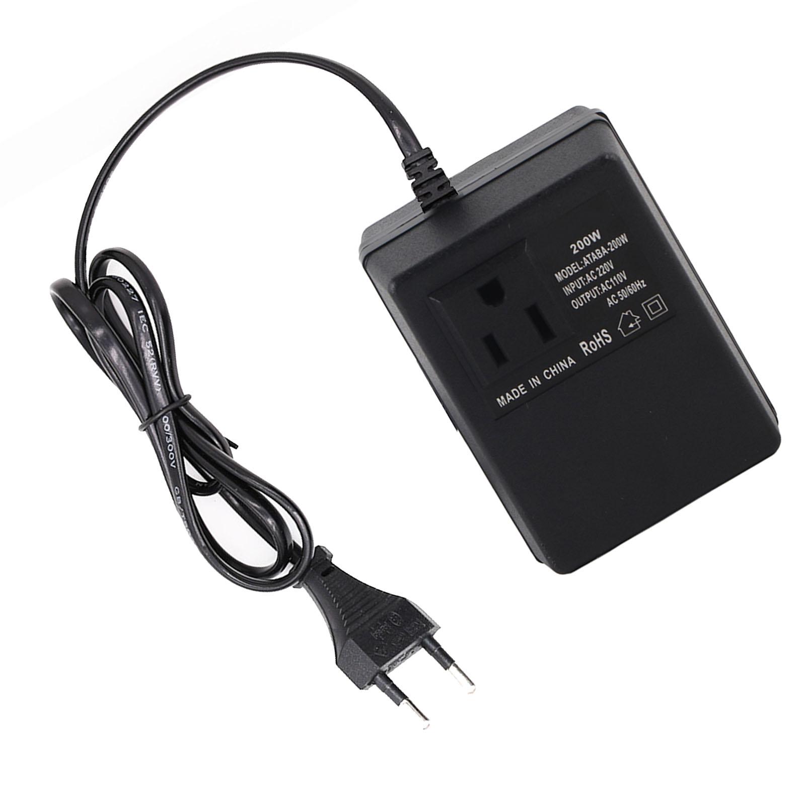 Перетворювач AC 220V на 110V 200W Перетворювач напруги Портативний Дорожній Адаптер живлення Чорний
Перетворювач AC 220V на 110V 200W Перетворювач напруги Портативний Дорожній Адаптер живлення Чорний