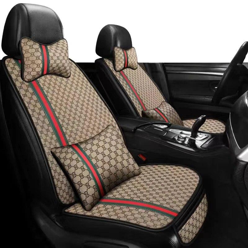 2023 Fashion Brand Car Lumbar Pillow Seat Cover Seat Belt Cover Car Neck Headrest Steering Wheel Cover Car Cushion Set Latest
2023 Fashion Brand Car Lumbar Pillow Seat Cover Seat Belt Cover Car Neck Headrest Steering Wheel Cover Car Cushion Set Latest