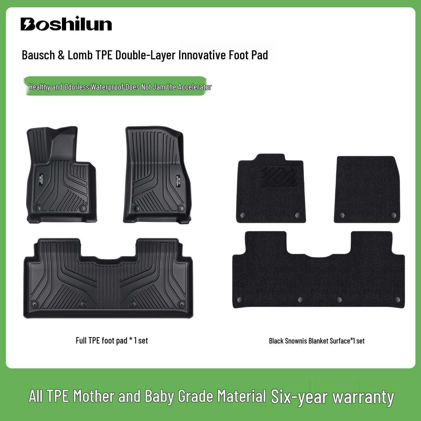 Bausch & Lomb TPE Car Floor Mats for 2024-2025 ZEEKR S7/R7 (Electric) Luxeed R7 Pure Electric 2024-2026
Bausch & Lomb TPE Car Floor Mats for 2024-2025 ZEEKR S7/R7 (Electric) Luxeed R7 Pure Electric 2024-2026