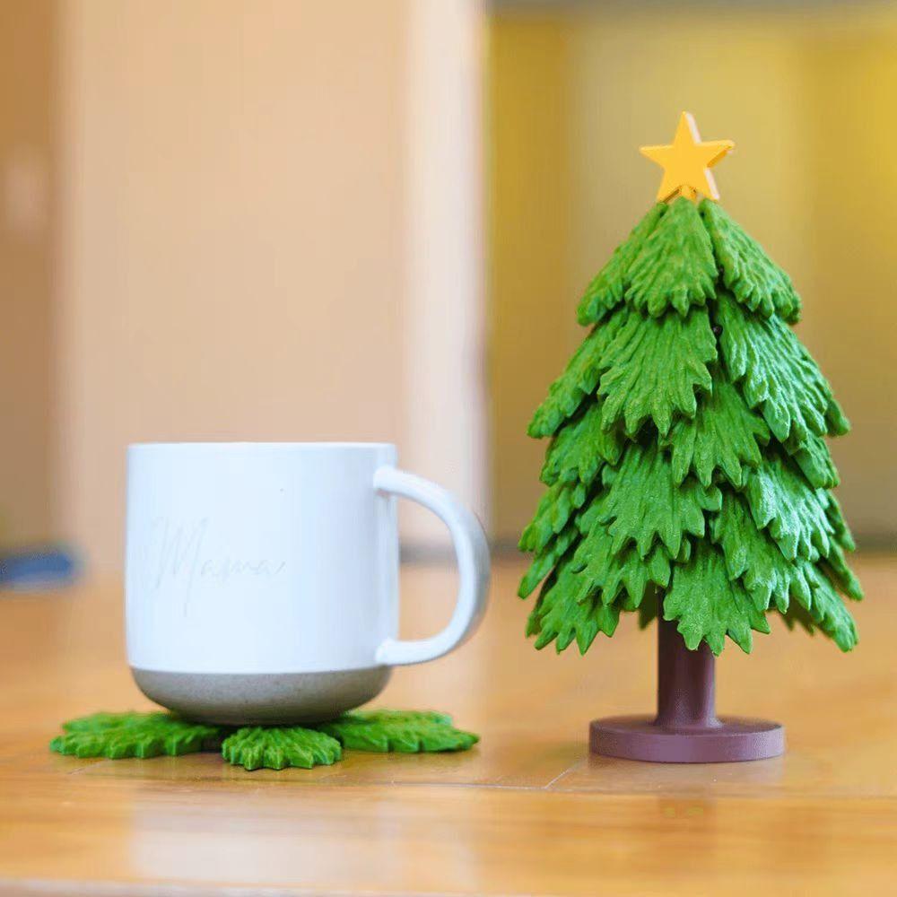 Tree-shaped Christmas Tree Coaster Press Leaf Base Cup Mat Christmas Decor зелёный
Tree-shaped Christmas Tree Coaster Press Leaf Base Cup Mat Christmas Decor зелёный