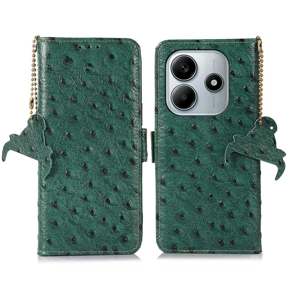 For Xiaomi Redmi Note 14 4G (163.25mm) Case RFID Blocking Genuine Cow Leather Phone Case Ostrich Texture D
For Xiaomi Redmi Note 14 4G (163.25mm) Case RFID Blocking Genuine Cow Leather Phone Case Ostrich Texture D