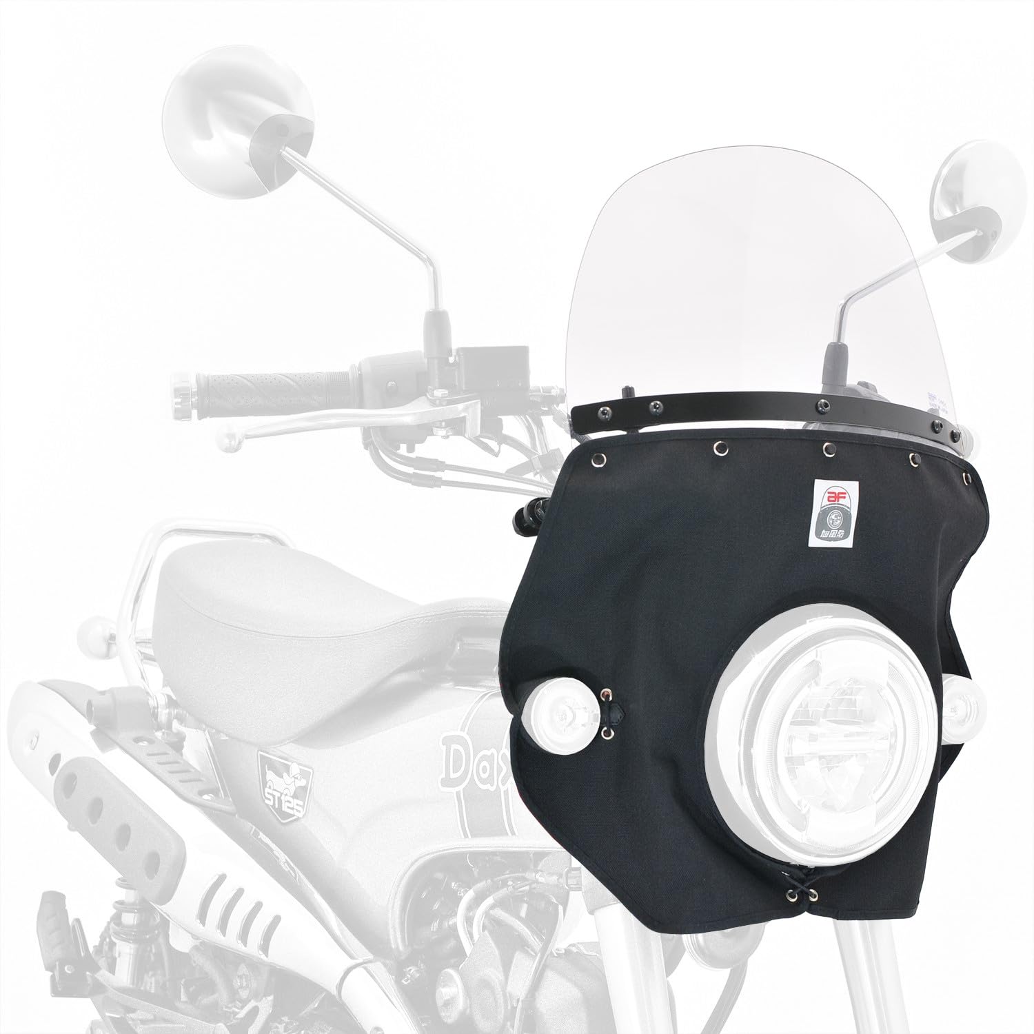 Asahi Windshield (AF ASAHI) Clear/Cordura 1000 Black Windshield for Honda Dax 125/Monkey 125 (8BJ-JB04/2BJ-JB02/8BJ-JB03) DAX-T03
Asahi Windshield (AF ASAHI) Clear/Cordura 1000 Black Windshield for Honda Dax 125/Monkey 125 (8BJ-JB04/2BJ-JB02/8BJ-JB03) DAX-T03