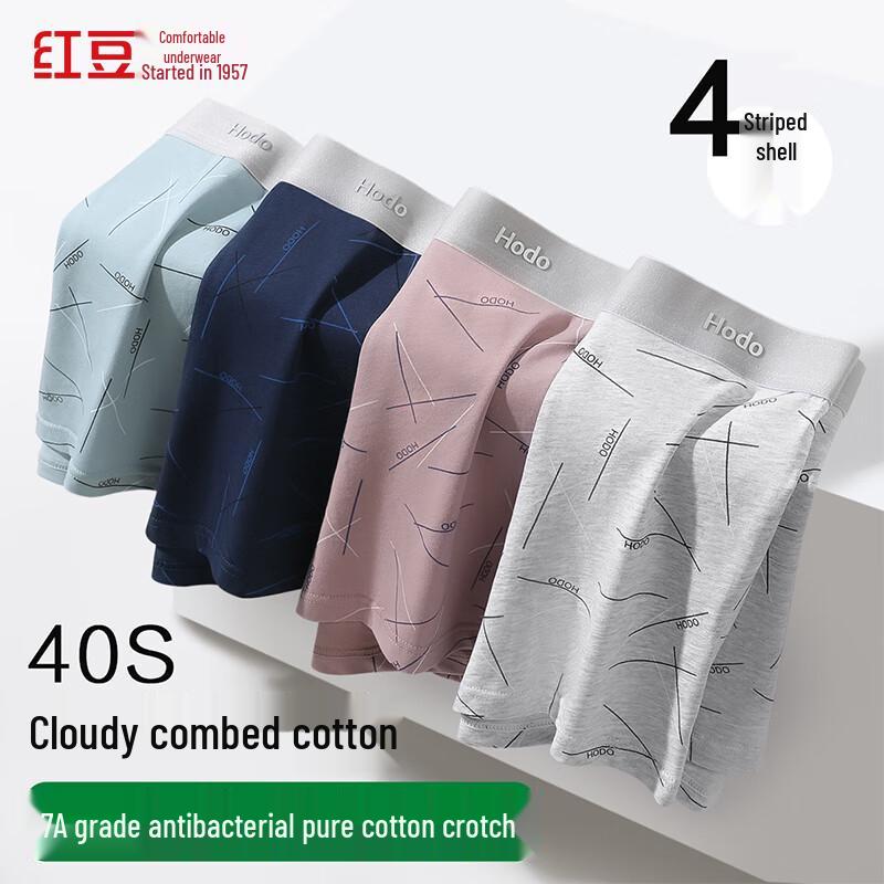 Hongdou Men s 7A Antibacterial Soft Cotton 4-Pack Boxer Briefs 3XL
Hongdou Men s 7A Antibacterial Soft Cotton 4-Pack Boxer Briefs 3XL